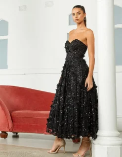 Gowns / Ballgowns | All Dresses<Bariano ADELA SWEETHEART PETAL MIDI B41D01S