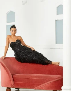 Gowns / Ballgowns | All Dresses<Bariano ADELA SWEETHEART PETAL MIDI B41D01S