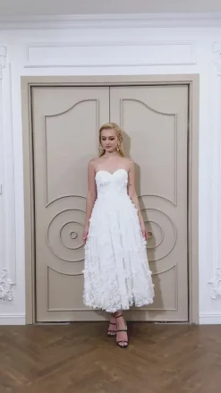 Gowns / Ballgowns | All Dresses<Bariano ADELA SWEETHEART PETAL MIDI B41D01S