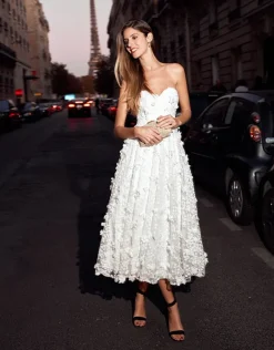 Gowns / Ballgowns | All Dresses<Bariano ADELA SWEETHEART PETAL MIDI B41D01S