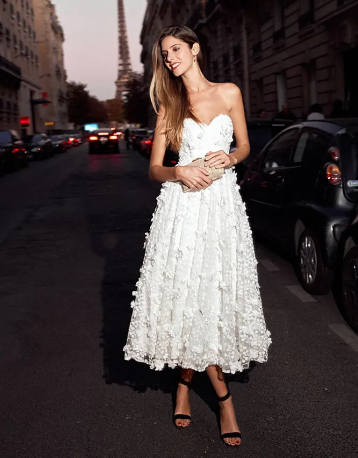 Gowns / Ballgowns | All Dresses<Bariano ADELA SWEETHEART PETAL MIDI B41D01S