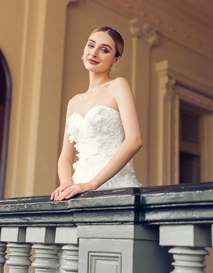 Gowns / Ballgowns | All Dresses<Bariano ADELA SWEETHEART PETAL MIDI B41D01S
