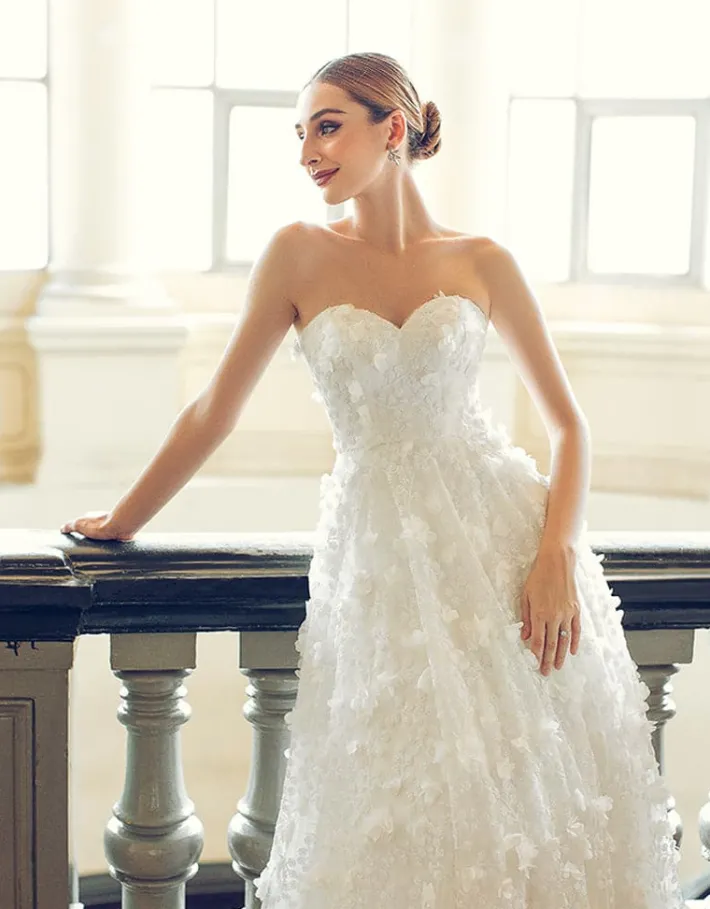 Gowns / Ballgowns | All Dresses<Bariano ADELA SWEETHEART PETAL MIDI B41D01S