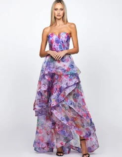 Maxi Dresses | All Dresses<Bariano ADELAIDE STRAPLESS HI LO GOWN B71D16HL
