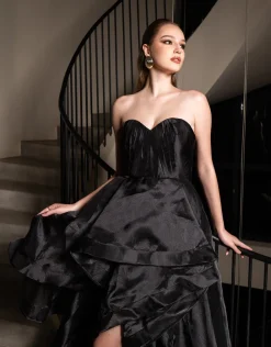Maxi Dresses | All Dresses<Bariano ADELAIDE STRAPLESS HI LO GOWN B71D16HL