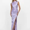 Maxi Dresses | All Dresses<Bariano AINSLEE HIGH NECK DRAPED GOWN B60D06L