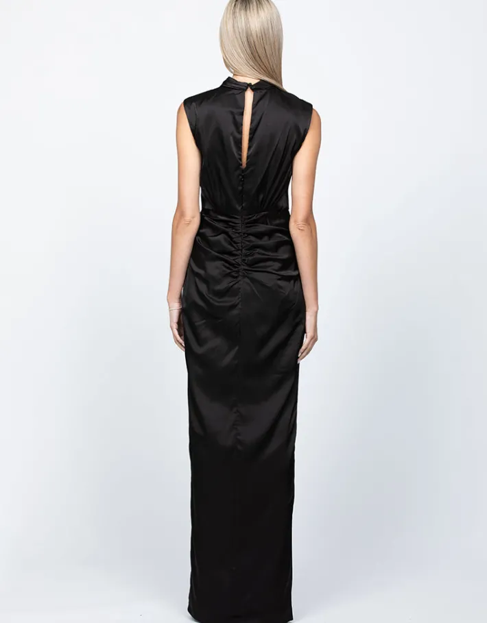 Maxi Dresses | All Dresses<Bariano AINSLEE HIGH NECK DRAPED GOWN B60D06L