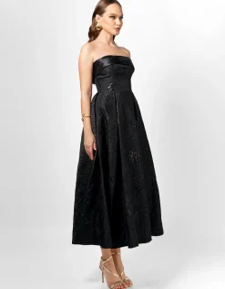 Midi Dresses | All Dresses<Bariano ALANNA JACQUARD A LINE MIDI B75D04S