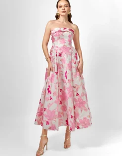 Midi Dresses | All Dresses<Bariano ALANNA JACQUARD A LINE MIDI B75D04S
