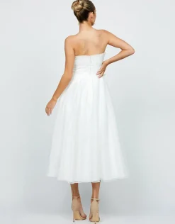 Midi Dresses<Bariano ALAYAH STRAPLESS MIDI B75D92L WHITE