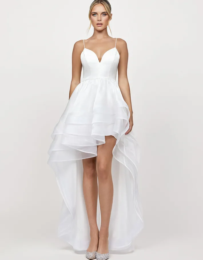 Gowns / Ballgowns | All Dresses<Bariano ALESSY HI LO BALL GOWN B72D18HL