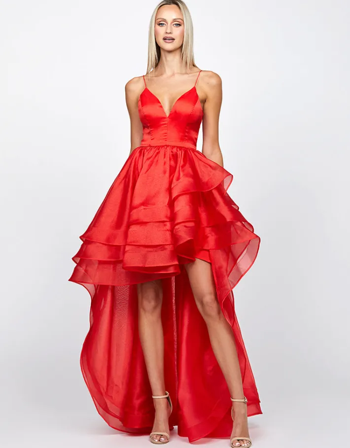 Gowns / Ballgowns | All Dresses<Bariano ALESSY HI LO BALL GOWN B72D18HL