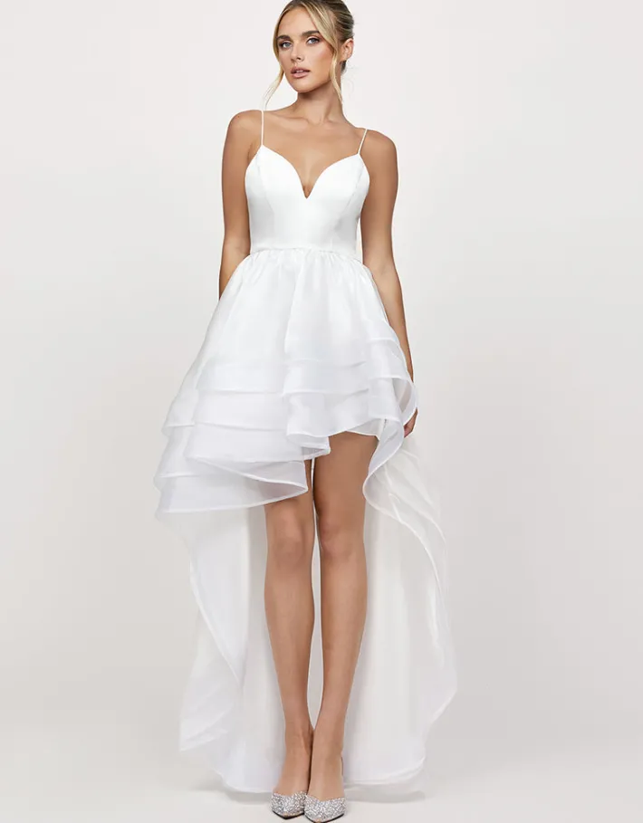 Gowns / Ballgowns | All Dresses<Bariano ALESSY HI LO BALL GOWN B72D18HL