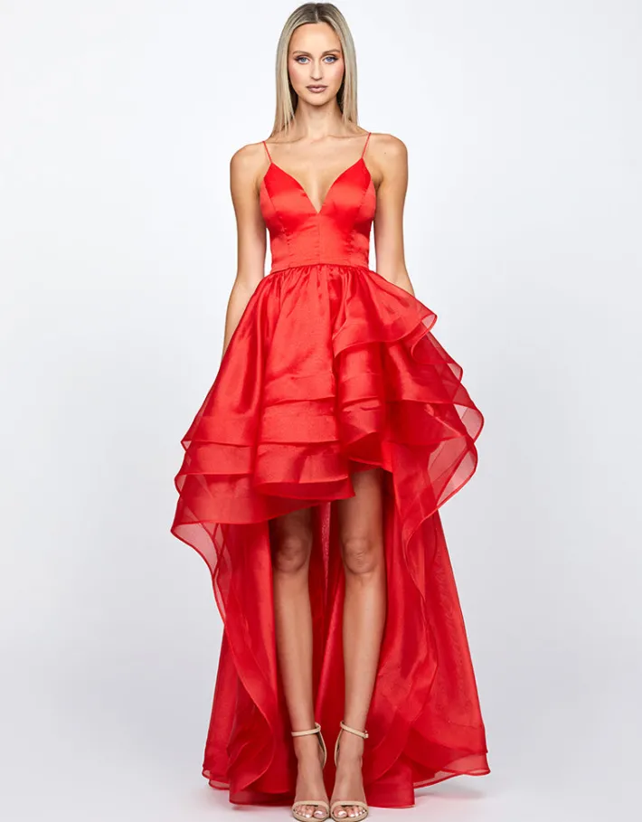 Gowns / Ballgowns | All Dresses<Bariano ALESSY HI LO BALL GOWN B72D18HL