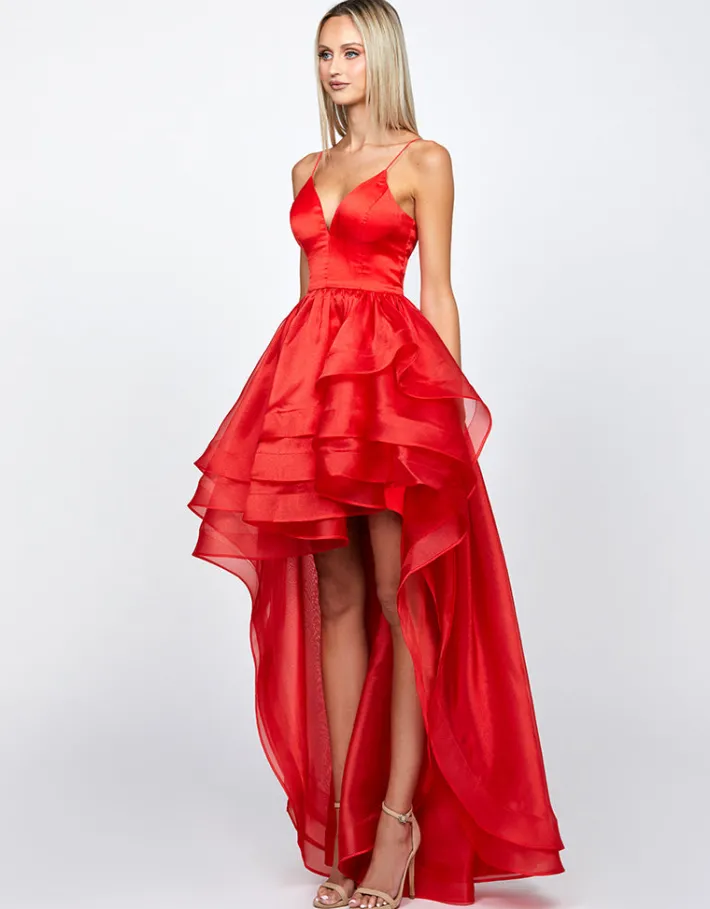 Gowns / Ballgowns | All Dresses<Bariano ALESSY HI LO BALL GOWN B72D18HL