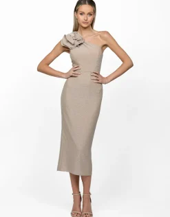 Midi Dresses | All Dresses<Bariano ALITA FLORAL SHOULDER MIDI BL63D18S