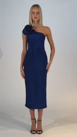 Midi Dresses | All Dresses<Bariano ALITA FLORAL SHOULDER MIDI BL63D18S