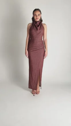 Formal / Prom Dresses<Bariano ALLIE HIGH NECK COWL MAXI BL75D01L