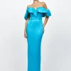 Formal / Prom Dresses | Maxi Dresses<Bariano ALLYANA RUFFLE SHOULDER MAXI BL73D05L