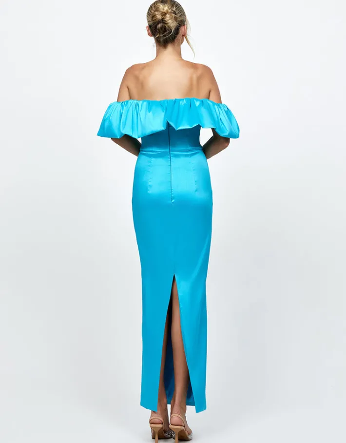 Formal / Prom Dresses | Maxi Dresses<Bariano ALLYANA RUFFLE SHOULDER MAXI BL73D05L