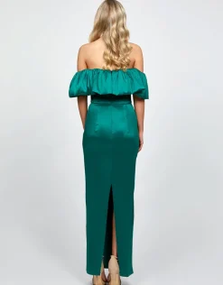 Formal / Prom Dresses | Maxi Dresses<Bariano ALLYANA RUFFLE SHOULDER MAXI BL73D05L