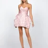 Mini Dresses<Bariano AMOUR SWEETHEART PLEATED MINI BL72D62S BLUSH