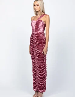 Formal / Prom Dresses | Maxi Dresses<Bariano ANDIE ASYMMETRIC RUCHED MAXI BL59D15L