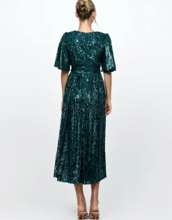 Formal / Prom Dresses | Midi Dresses<Bariano ANGIE FLUTTER SLEEVE MIDI BL73D22S