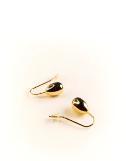 Jewellery<Bariano AUTUMN OVAL DROP EARRINGS GOLD