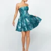 Mini Dresses | All Dresses<Bariano BAILEE DROPPED WAIST MINI BL69D19S
