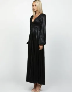 Gowns / Ballgowns | All Dresses<Bariano BILLY BLOUSON SLEEVE DRAPED MAXI BL60D12L
