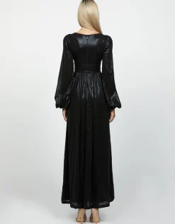 Gowns / Ballgowns | All Dresses<Bariano BILLY BLOUSON SLEEVE DRAPED MAXI BL60D12L