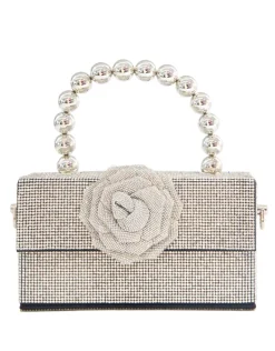 Clutches<Bariano DIAMOND ROSE HANDBAG J74BG07 BLACK