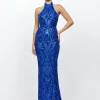 Maxi Dresses | All Dresses<Bariano CALISTA HALTER GOWN B73D02L COBALT