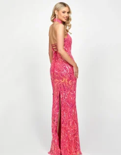 Maxi Dresses | All Dresses<Bariano CALISTA HALTER GOWN B73D02L COBALT