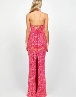 Maxi Dresses | All Dresses<Bariano CALISTA HALTER GOWN B73D02L COBALT