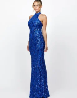 Maxi Dresses | All Dresses<Bariano CALISTA HALTER GOWN B73D02L COBALT