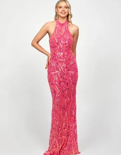 Maxi Dresses | All Dresses<Bariano CALISTA HALTER GOWN B73D02L COBALT