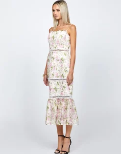 Midi Dresses | All Dresses<Bariano CASSIA FLOUNCE MIDI BL71D11S FLORAL MULTI