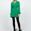 Long Sleeve Dresses | Mini Dresses<Bariano CATALINA FEATHER CUFF BLAZER DRESS BL66D37S