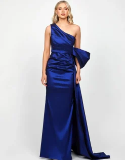 Formal / Prom Dresses | All Dresses<Bariano CHLO ASYMMETRIC GOWN WITH TRAIN B73D35L