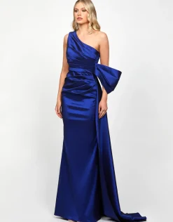 Formal / Prom Dresses | All Dresses<Bariano CHLO ASYMMETRIC GOWN WITH TRAIN B73D35L