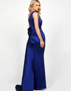 Formal / Prom Dresses | All Dresses<Bariano CHLO ASYMMETRIC GOWN WITH TRAIN B73D35L