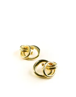 Jewellery<Bariano CHLOE TRIPLE CIRCLES EARRINGS GOLD