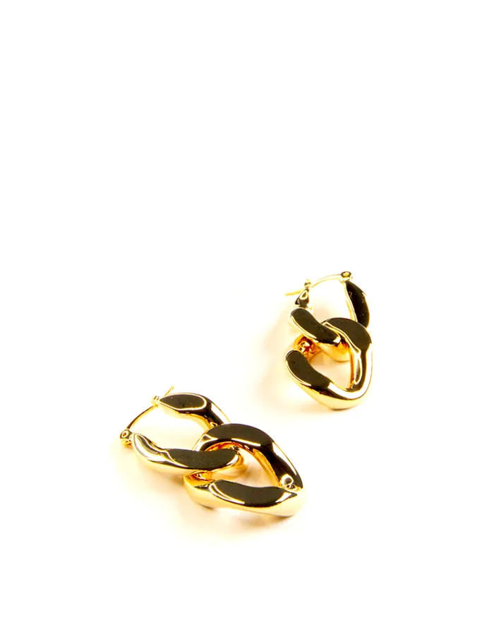 Jewellery<Bariano CLEMENTINE CHAIN DROP EARRINGS GOLD