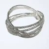 Bracelet | Jewellery<Bariano CRYSTAL TWIST BANGLE J74B01 SILVER