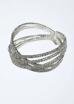 Bracelet | Jewellery<Bariano CRYSTAL TWIST BANGLE J74B01 SILVER