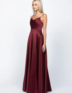 Gowns / Ballgowns | Maxi Dresses<Bariano DIAMOND COWL WRAP GOWN B43D11LW