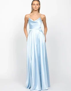 Gowns / Ballgowns | Maxi Dresses<Bariano DIAMOND COWL WRAP GOWN B43D11LW