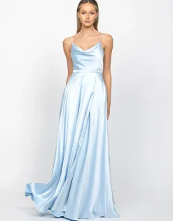 Gowns / Ballgowns | Maxi Dresses<Bariano DIAMOND COWL WRAP GOWN B43D11LW